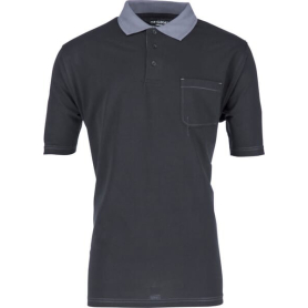 Tee-shirt polo noir-gris taille 2XL UNIVERSEL KW106730089056