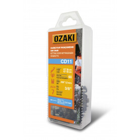 Chaîne de tronçonneuse semi carrée 3/8" 058 (1,5mm) 60 entraîneurs (E60) OZAKI