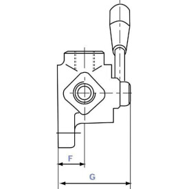 Válvula de 6 vías T 1" BSP OLEODINAMICA MARCHESINI DH256A