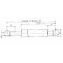 Vérin à gaz STABILUS CA703702