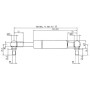 Vérin à gaz STABILUS CA6125CI
