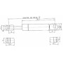 Vérin à gaz L485-200N STABILUS CA841323