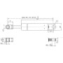 Vérin à gaz L500-450N STABILUS CA057843