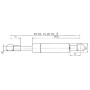 Vérin à gaz L540-440N STABILUS CA4593VX