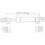 Vérin à gaz L550-180N STABILUS CA858595