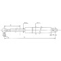 Vérin à gaz L580-150N STABILUS CA052736