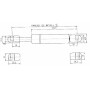 Vérin à gaz L585-200N STABILUS CA684899
