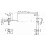 Vérin à gaz L600,5-180N STABILUS CA287512