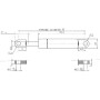 Vérin à gaz L600-200N STABILUS CA102911