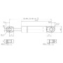Vérin à gaz L650-1000N STABILUS CA8712NI