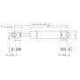 Vérin à gaz L685-150N STABILUS CA095036