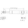 Vérin à gaz L700-650N STABILUS CA048941