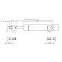 Vérin à gaz L785-1150N STABILUS CA095206