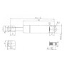 Vérin à gaz L791,5-100N STABILUS CA980986