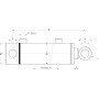 Vérin DE D40-70-800 série CB UNIVERSEL D4070800CB