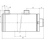 Verin double effet D35-70-500 UNIVERSEL D3570500C