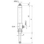 Vérin hydraulique MZ 6003055DW