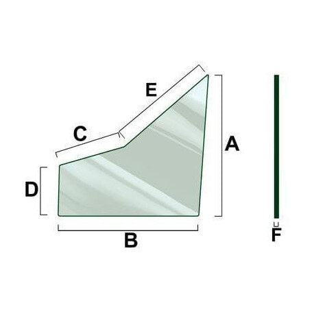 Vitre de porte VAPORMATIC VPM7126