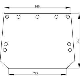 Vitre arrière UNIVERSEL R129954N