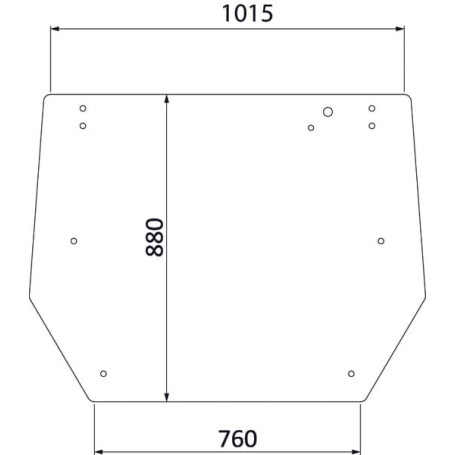 Vitre de cabine arrière UNIVERSEL V33118310N