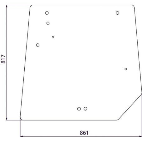 Vitre de cabine arrière UNIVERSEL 4272761M2N