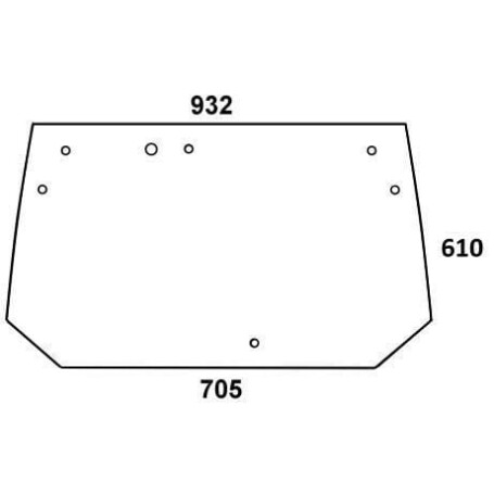 Vitre arrière UNIVERSEL 222812050010N