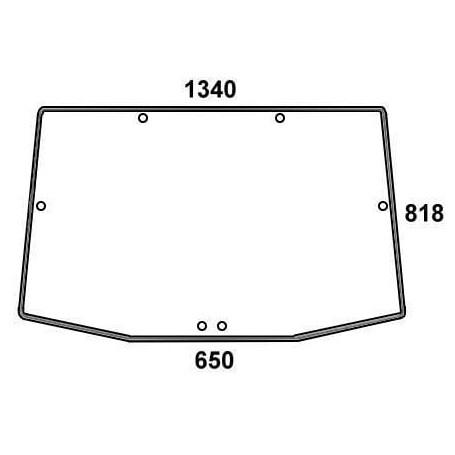 Vitre arrière UNIVERSEL R131208N