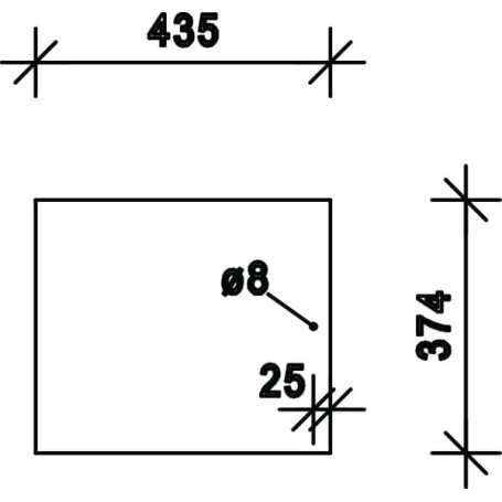 Vitre arrière UNIVERSEL F281507220011