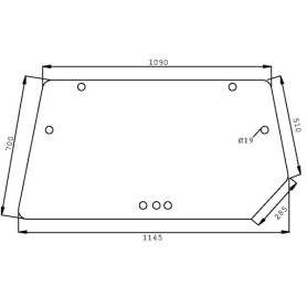 Lunette arrière UNIVERSEL D7747