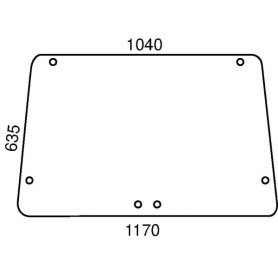 Lunette arrière UNIVERSEL D6772