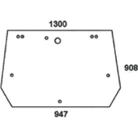 Lunette arrière UNIVERSEL D6722A