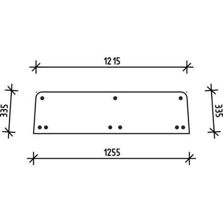 Lunette arrière UNIVERSEL D8509