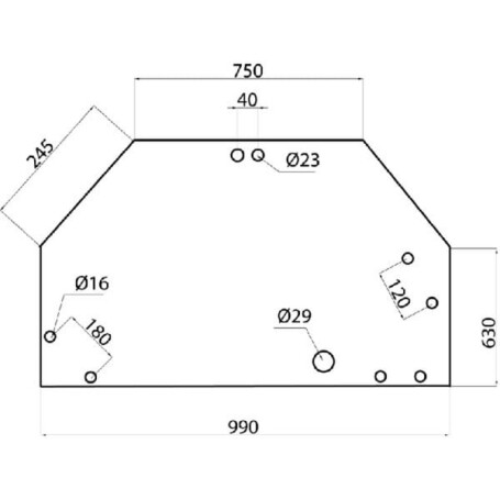 Lunette arrière UNIVERSEL 816810050010N
