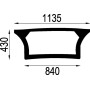 Lunette arrière UNIVERSEL 01052100N