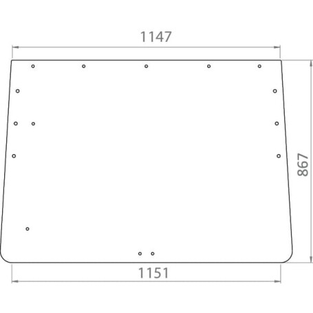 Vitre arrière UNIVERSEL D8506