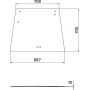 Vitre arrière UNIVERSEL D7761