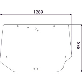 Heckscheibe oben UNIVERSAL D7327