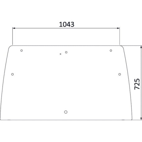 Vitre arrière UNIVERSEL 3203101N