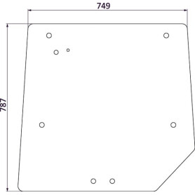 Vitre arrière UNIVERSEL 3821485M1N