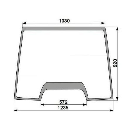 Vitre avant supérieure UNIVERSEL 134671098N