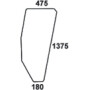 Vitre de porte UNIVERSEL D9006