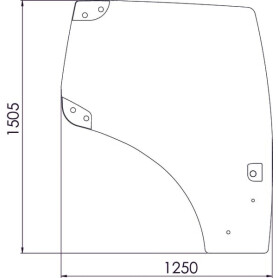 Vitre de porte UNIVERSEL 82027356N