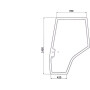 Vitre de porte UNIVERSEL 3907222M1N