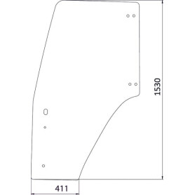 Vitre de portière UNIVERSEL 82036001KR