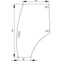 Vitre de porte CARRARO 6000106468N