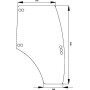 Vitre de porte CLAAS 6000106469