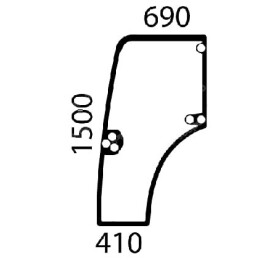 Vitre de porte UNIVERSEL 87301768N