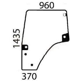 Vitre de porte UNIVERSEL 001687430N