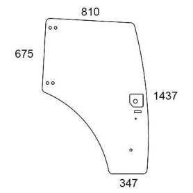 Vitre de porte UNIVERSEL 84224131N