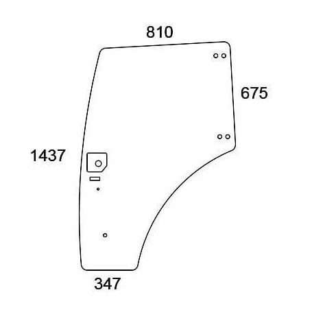 Vitre de porte UNIVERSEL 84224132N